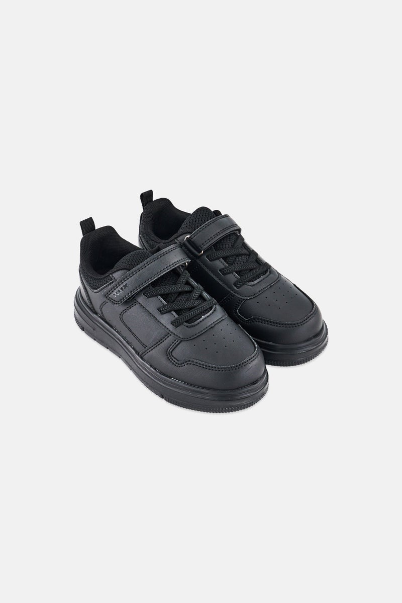RBX Kids Boy Velcro Closure Sneakers Shoes, Black - Image 3