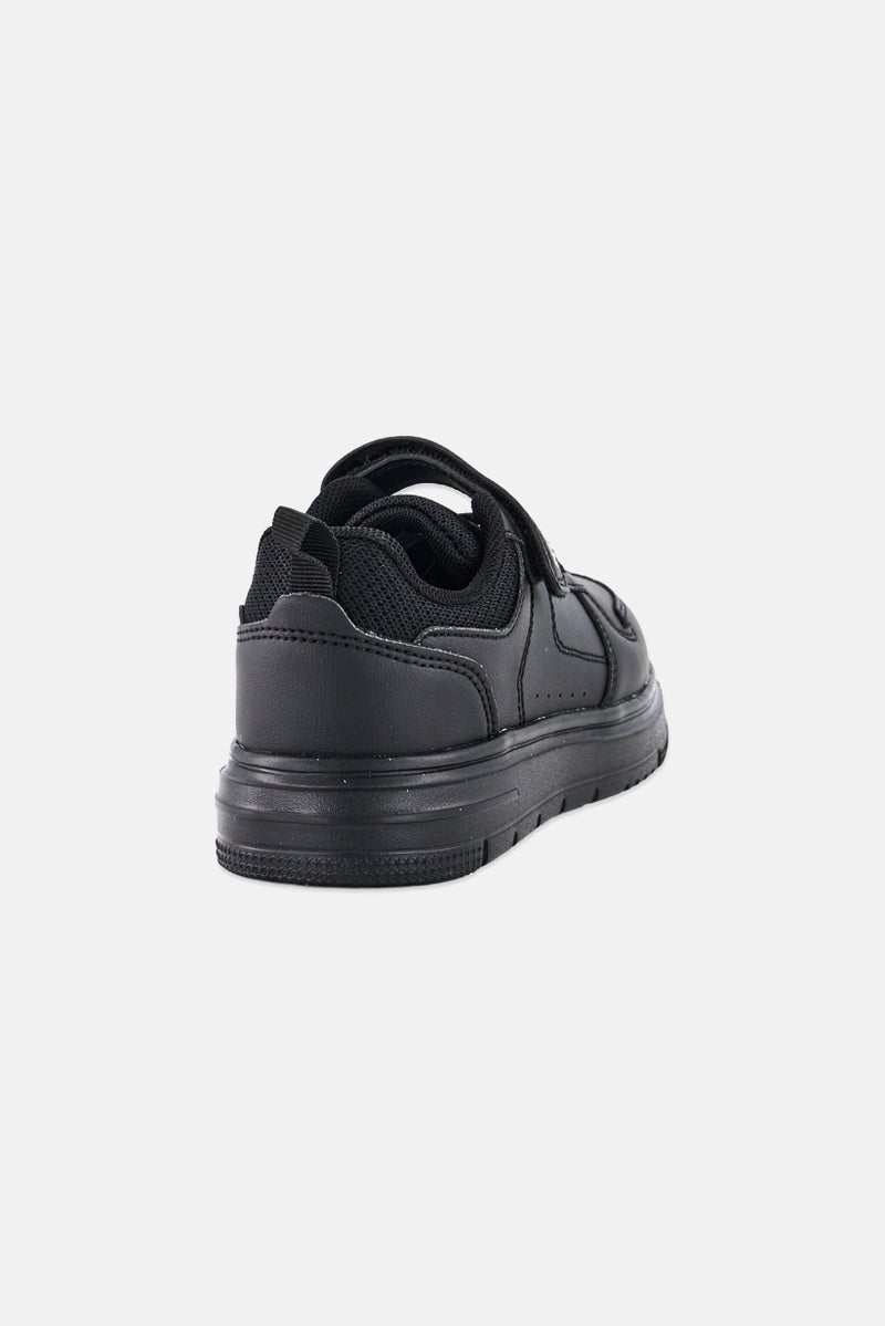 RBX Kids Boy Velcro Closure Sneakers Shoes, Black - Image 4
