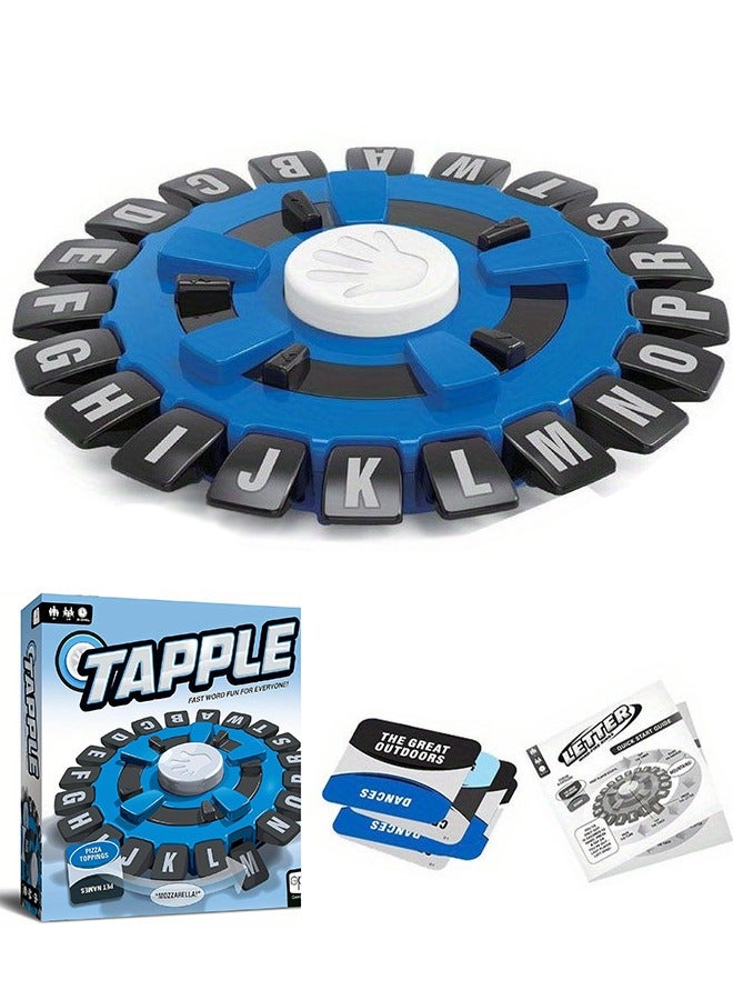 Tapple Game, Think Words Game, Tapple Word Game, Fast Word Challenge Game Letter Game with Timer, Fast Paced Family Board Game Educational Game Ideal for All Ages - Image 1
