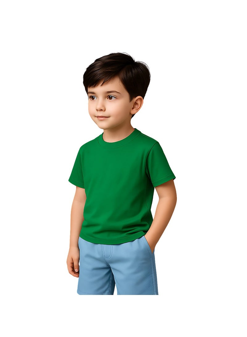 Printshop4me Kids Round Neck boys T Shirt 170 GSM Pure Cotton Basic Colors - Image 2