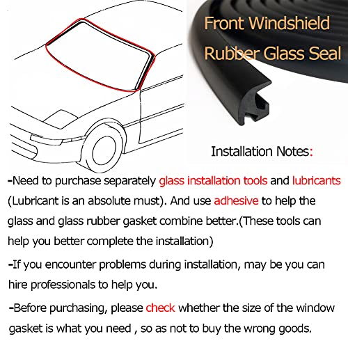 Tintvent Windshield Gasket, Glass Rubber Seal for Car Windshield Small, Truck and Van,13 Feet (4 Meter) - Image 5
