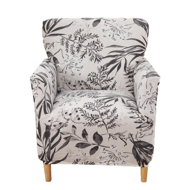 NILUOH Chair Covers Armchair Stretch Chair Slipcovers with Arms Printed Accent Chair Covers for Living Room Soft Nonslip Armchair Slipcovers Protector for Dogs Pets Home Decor - Image 1