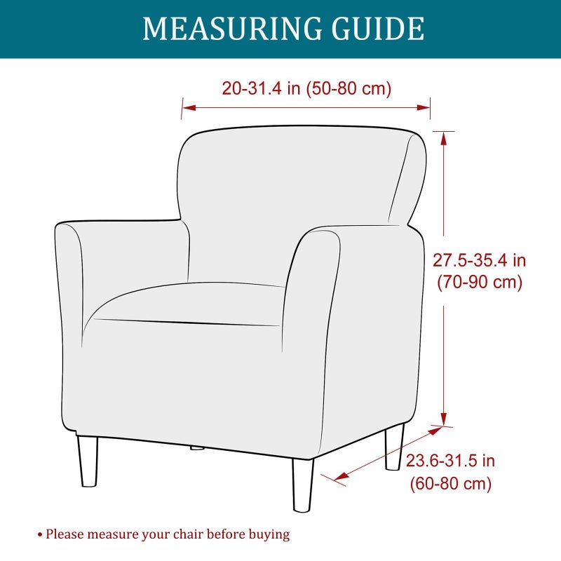NILUOH Chair Covers Armchair Stretch Chair Slipcovers with Arms Printed Accent Chair Covers for Living Room Soft Nonslip Armchair Slipcovers Protector for Dogs Pets Home Decor - Image 5