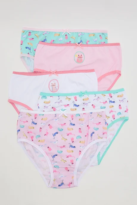 أر أند بي 5 Pack Printed Bikini Briefs
