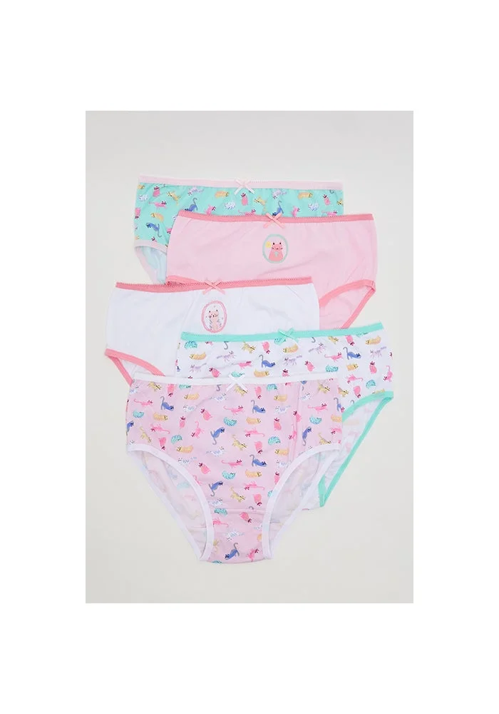 أر أند بي 5 Pack Printed Bikini Briefs