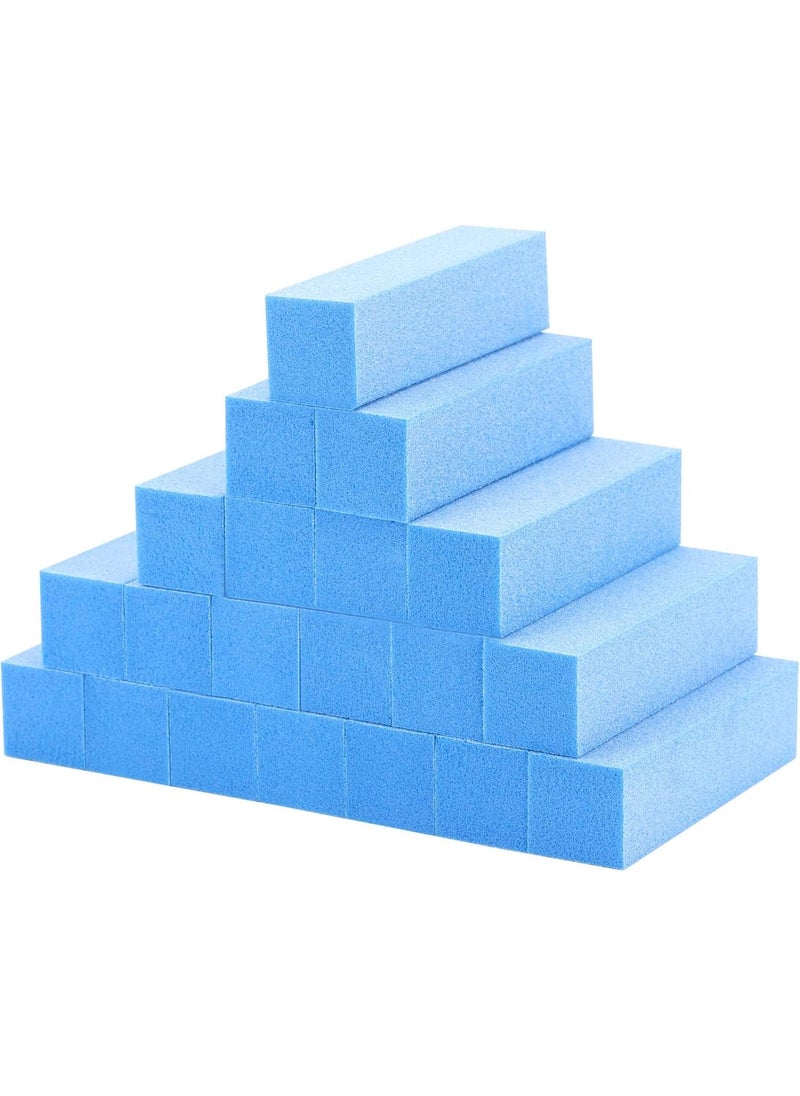 acDesign 20 Pack Nail Buffers Blocks Sanding Buffing Nail Files Pedicure Manicure Tool 60/100 Grit (Blue) 