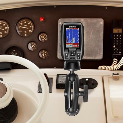 WINDFRD Aluminum 1.5" Double Ball Mount with Two AMPS Round Plates, Tablet, Fish Finder Mount, Double Socket Arm with 1.5 inches / 38mm / C Size Ball, Compatible with RAM, Arkon, iBolt and More - Image 5