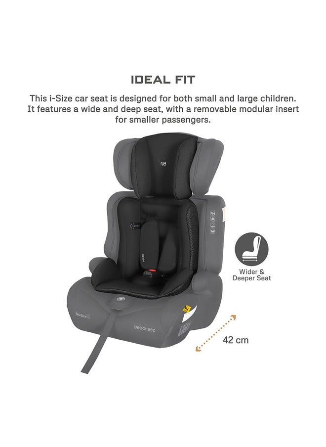neobreez I-Elek 3 In 1 Universal Children‘S I-Size Toddler Car Seat, Ece R129, Group 1/2/3, High Back Booster Seat, Adjustable Headrest, 3-Point Safety Belt, 5 Point Harness  (9-36 Kg, 76-150 Cm, 15M To 12Yrs)  - Image 3