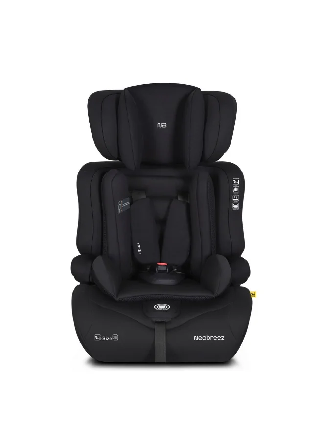 neobreez I-ELEK Universal Baby/Kids/Child/Toddler Safety 3-In-1 Car Seat, I-Size, ECER129, High Back Booster Car Seat,  Adjustable Headrest,  3-Point Safety Belt, 5 Point Harness, 9-36 Kg, 15m-12Yrs, Group 1/2/3