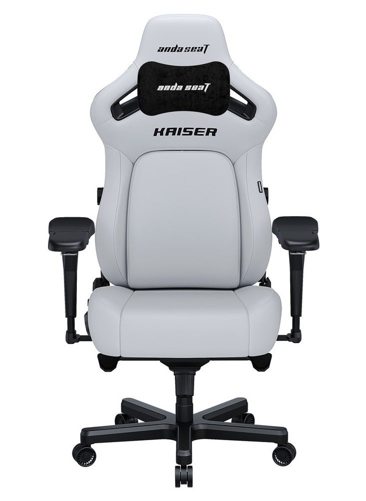 AndaSeat Kaiser 4 Series, XL, Premium PVC Leather, Cloudy White | AD12YDDC-XLL-20-W-PV/C