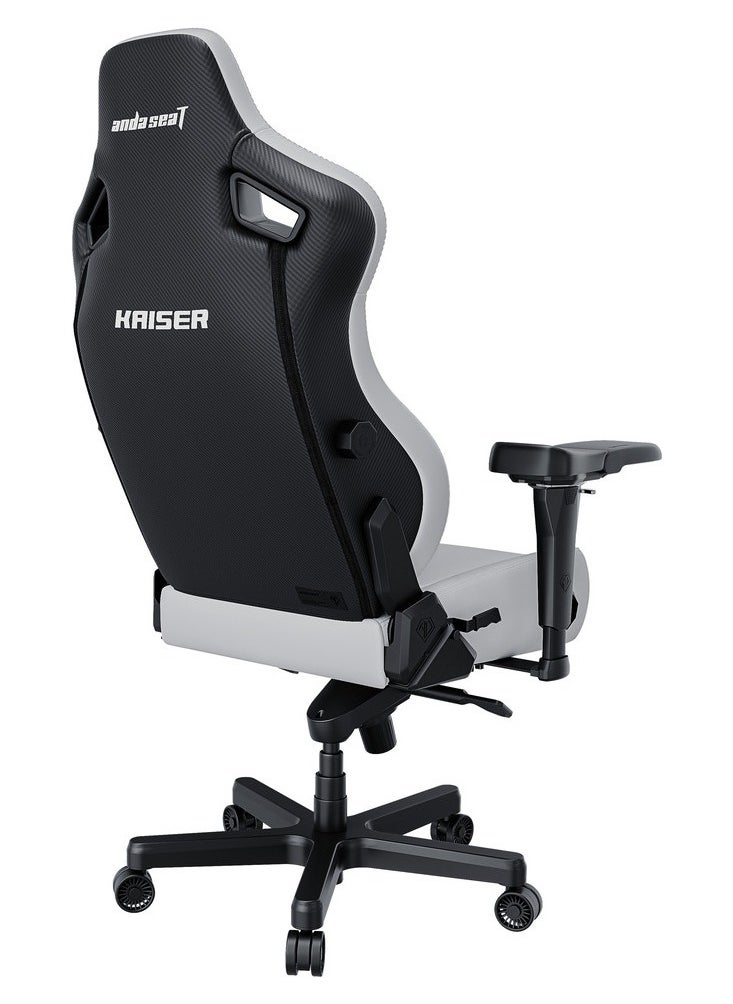 AndaSeat Kaiser 4 Series, XL, Premium PVC Leather, Cloudy White | AD12YDDC-XLL-20-W-PV/C
