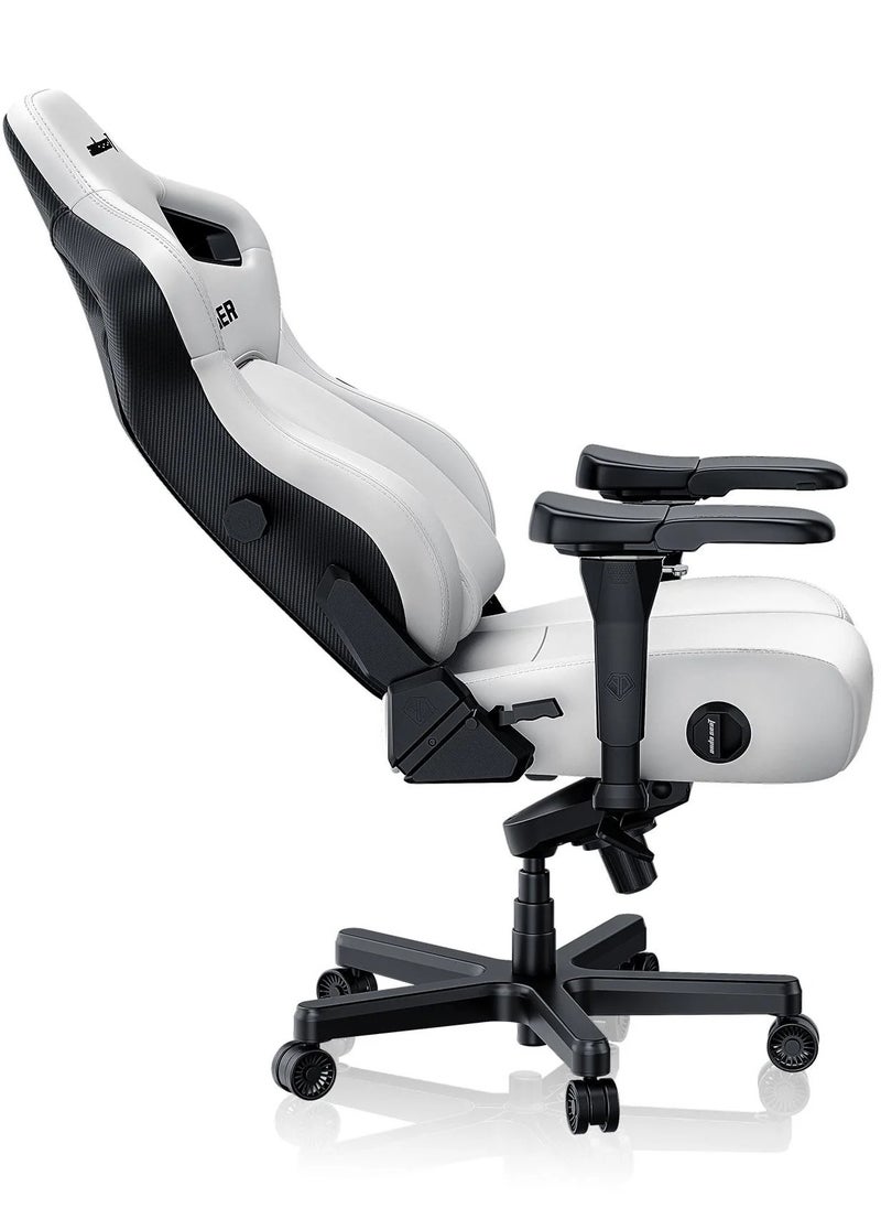 AndaSeat Kaiser 4 Series, XL, Premium PVC Leather, Cloudy White | AD12YDDC-XLL-20-W-PV/C