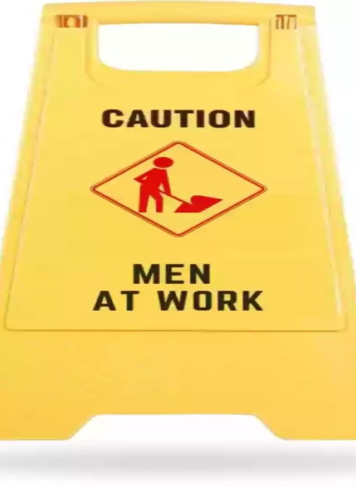 KNP KNP Portable Self Standing Sign Board (MEN AT WORK) is an essential safety tool used to indicate that work is actively being carried out in a specific area.  - Image 3