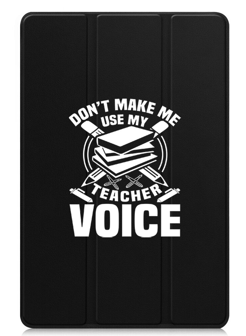 Theodor Protective Flip Case For Xiaomi Pad 7 & Xiaomi Pad 7 Pro With Trifold Stand Auto Wake Sleep Shockproof Cover - Teacher Voice - White - Image 1