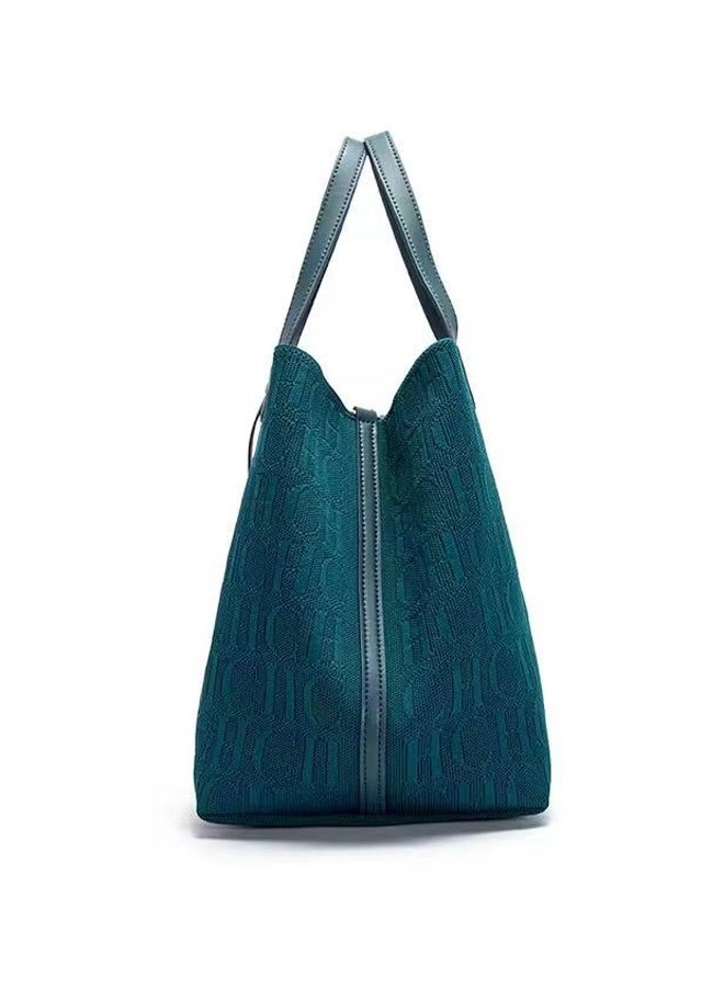 CH CH CHCH New Fashionable Design Women's Large-capacity Tote Bag Green - Image 3