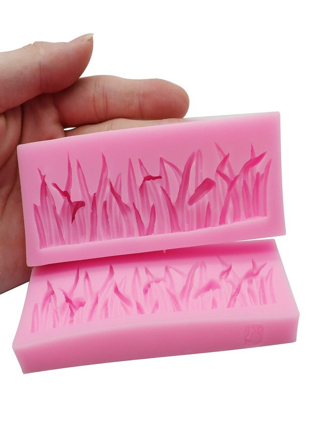 HengKe 2 Pcs Grass Shape Fence Silicone Mold,Pie Crust Mold, Lace Silicone Mold for Cake Decorating Sugarcraft Baking Mould,Cookie Pastry Pies Cake,Ice Cube,Pudding, Baroque Fondant Mold, Polymer Clay - Image 5