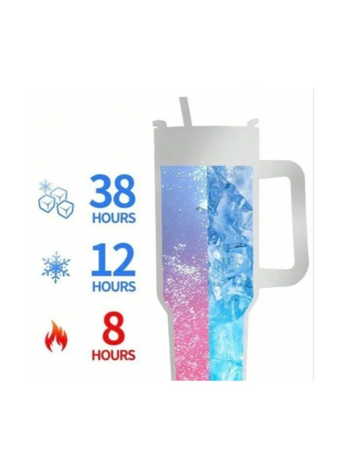 Stanley Stanley Original Flowstate Quencher H2.0 Vacuum Insulated Stainless Steel Mug with Lid and Straw for Water or Iced Tea Coffee Juice Smoothie Etc 1.18 Liter  - Image 4