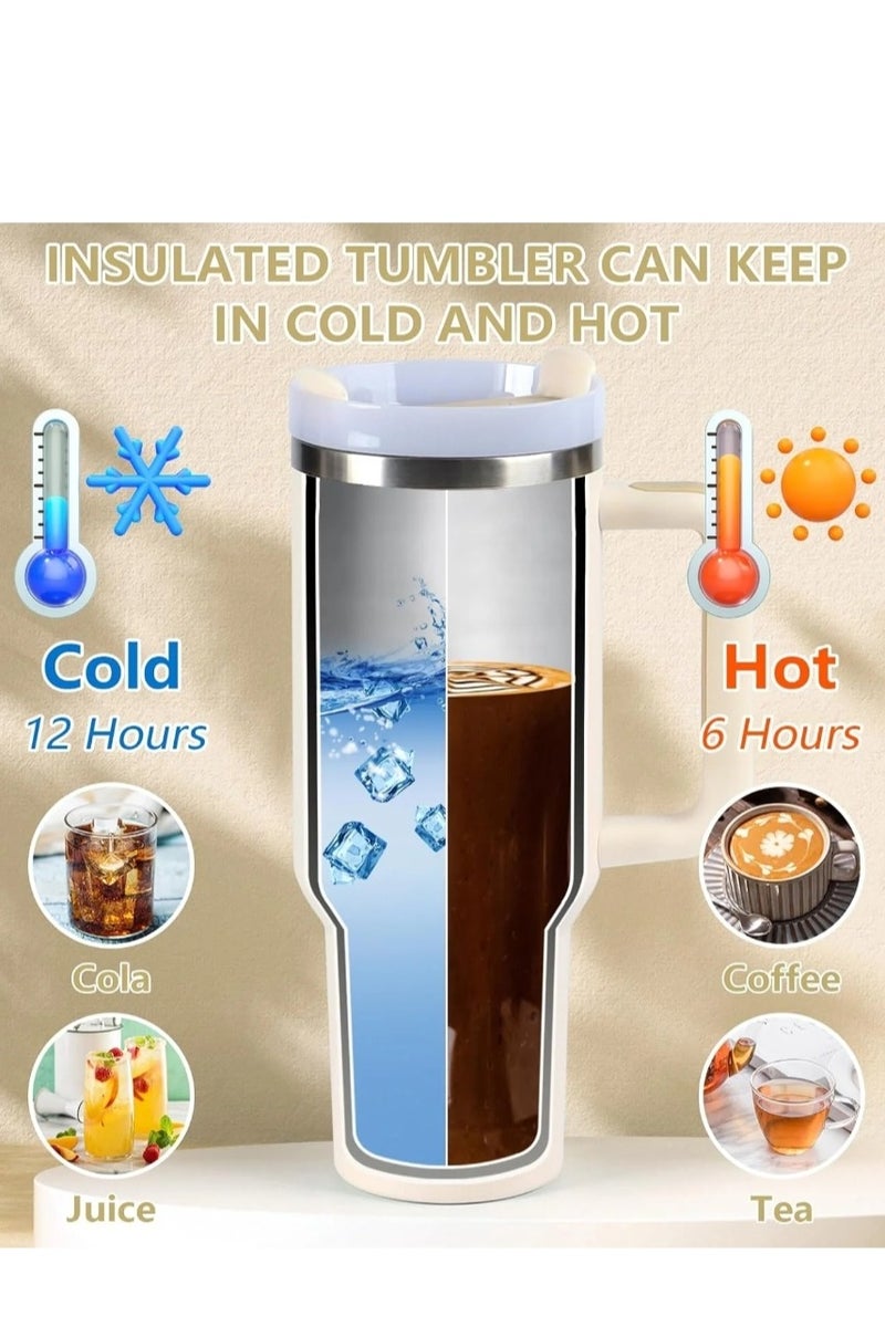 ستانلي كوب ستانلي أوريجينال فلوستات كوينشر H2.0 معزول بالفراغ من الفولاذ المقاوم للصدأ مع غطاء وقش للمياه أو الشاي المثلج وعصير القهوة والعصائر وما إلى ذلك، 1.18 لتر - Image 3