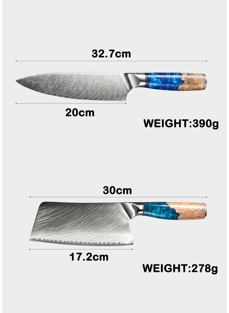 SSGP Damascus 2-Piece Chef Knife Set - Image 4
