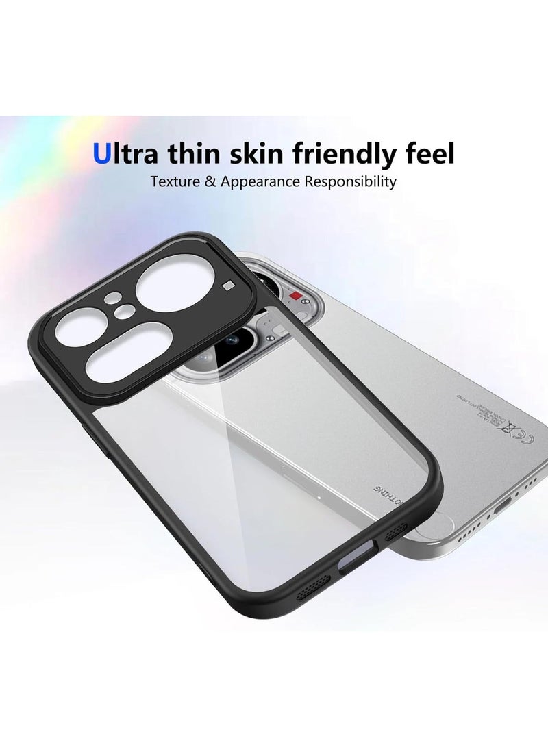 Case for Nothing Phone 4a Pro Shockproof Crystal Clear Hard Back Cover [Anti-Yellowing] Case 360 Degree Protection TPU Bumper Transparent Back Cover Case - Image 3