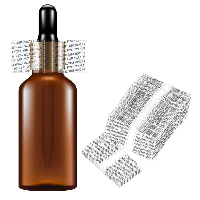 Morepack Shrink Bands,45x23mm 200Pcs Printed Perforated Heat Shrink Wrap Sealer for 1oz Glass Bottle Cap Fits 3/4" to 1" Diameter - Image 1