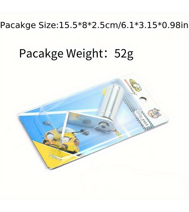 Silvery Aluminum Alloy Rearview Mirror Extension Bracket for Electric Vehicles Motorcycles Scooters - Image 3