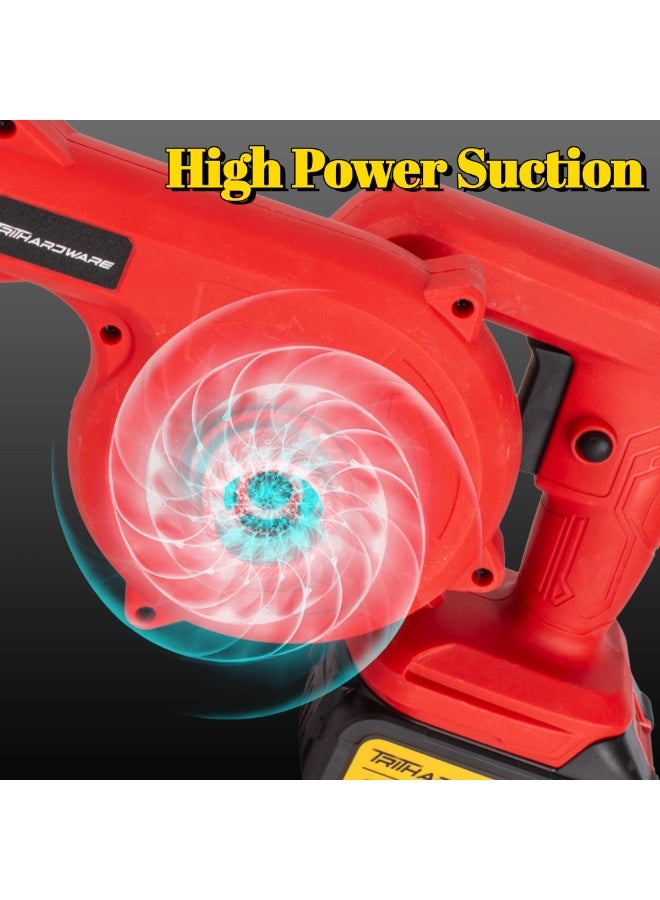 TriThardware 21V Cordless Mini Electric Blower Kit, High Wind Speed for Cleaning Workshop,Garage,Inflating Air Mattress,Leaf Blower for Small Patio Areas, Included 1pcs Battery and Charger - Image 4