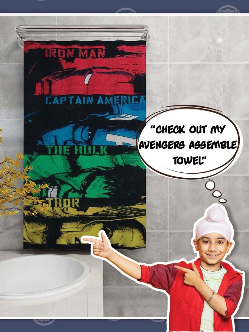 Athom Living Campatible with Marvel Avengers Kids Bath Towel 350 GSM 60x120 cm - Image 2