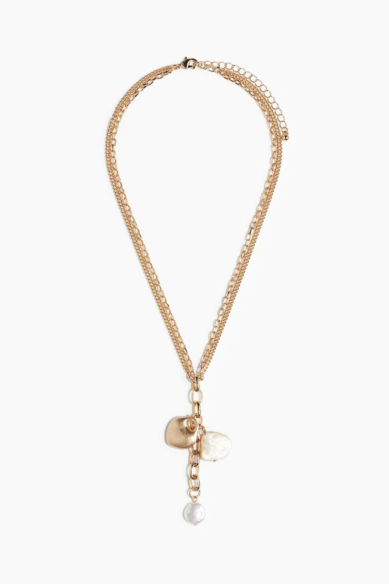 H&M Two-strand pendant necklace