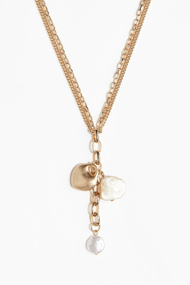 H&M Two-strand pendant necklace