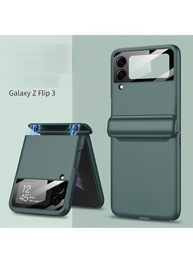 REOCLE Aero Flex Samsung Galaxy Z Flip 3 4 5 Case with Hinge Protection Protective Slim Cover Protective Body with Hinge Protector for Samsung Galaxy Z Flip 3 4 5 - Image 2