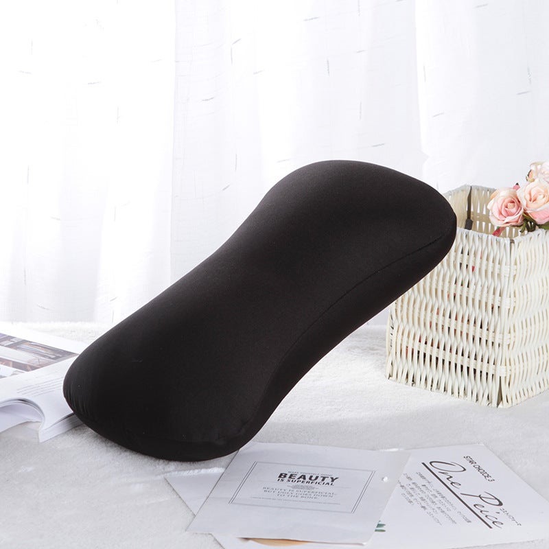 Portable Pillow with Printed Logo Black