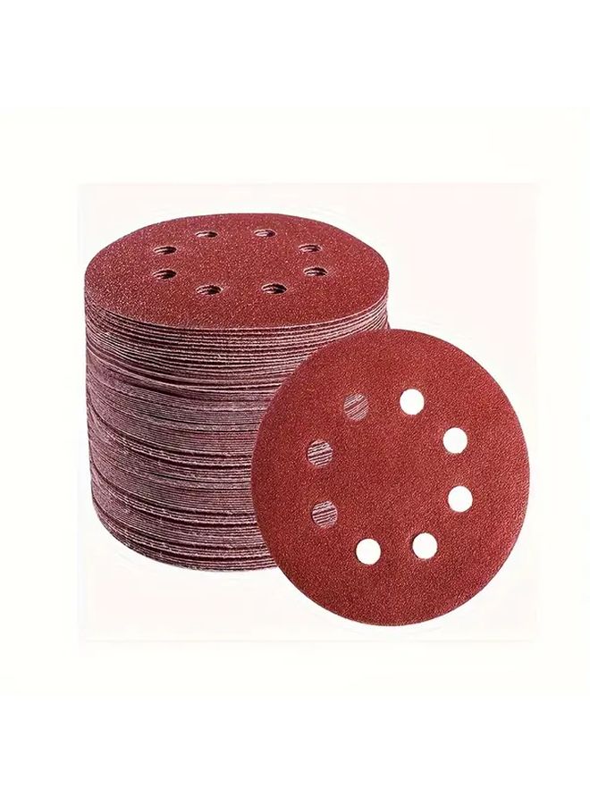 99pcs 5 Inch Round Sanding Discs 125mm 240 400 600 800 1000 Grit Hook Loop - Image 1