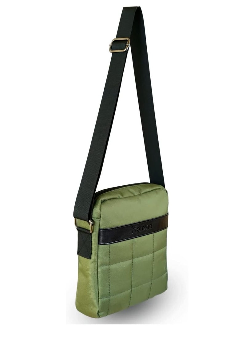 Motevia - Motivia Canvas Shoulder Bag - with Inner Zipper Pocket for Men Size 25x 23 cm - Image 1