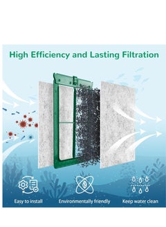 SYOSI Carbon Activated Filter for Medium Aquarium, 6Pack Power Filters for Tetra Whisper Bio-Bag, Medium Aquarium Replacement Filter Cartridges for Tetra ReptoFilter Cartridges Aquariums  - Image 2