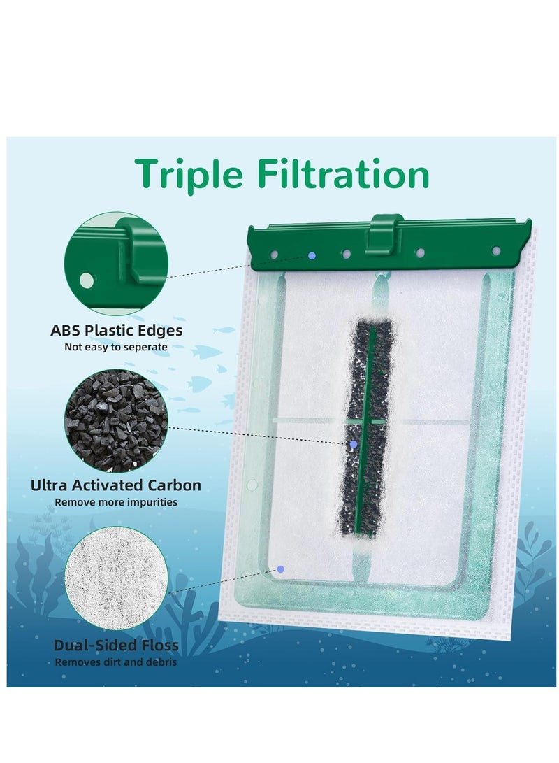 SYOSI Carbon Activated Filter for Medium Aquarium, 6Pack Power Filters for Tetra Whisper Bio-Bag, Medium Aquarium Replacement Filter Cartridges for Tetra ReptoFilter Cartridges Aquariums  - Image 3