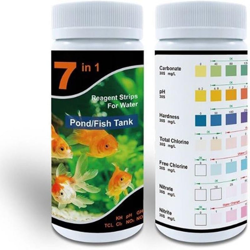 Elegant practical design Aquarium and Pond 7 in 1 Water Quality Test Kit with PET Strips for Freshwater and Saltwater Fish Tank Easy Weekly Testing and Accurate Color Comparison(old) Budget friendly sizing alternatives Locally packed stock Replaceable parts Precision processed material Efficiency boosted construction Secure equipped warehouse Updated modern design Cross product compatible Classified organized storage Multi-goal comprehensive design Salt mist resistant Modern versatile shape All-round applied quality Continuous warehouse supply Gulf climate tested upgraded quality Multiple options Repeated assemble detach compatible All-item unified delivery Global standard quality Upgraded simple practical design Anti slip Seasonal & permanent compatible Gulf climate fit All environment compatible - Image 1