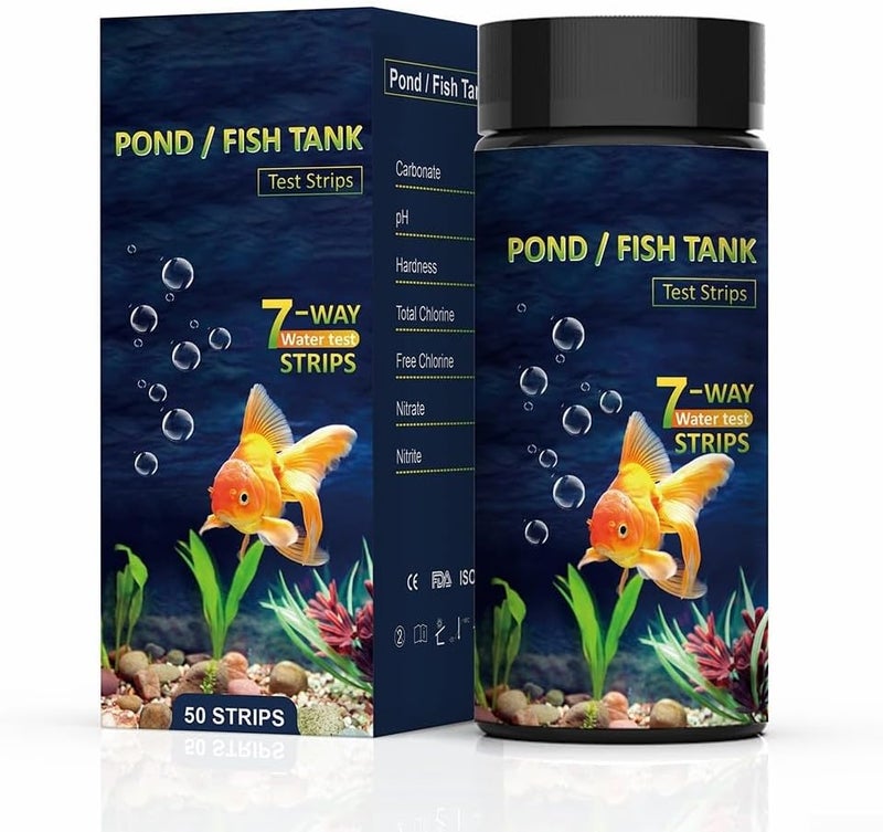 Elegant practical design Aquarium and Pond 7 in 1 Water Quality Test Kit with PET Strips for Freshwater and Saltwater Fish Tank Easy Weekly Testing and Accurate Color Comparison(old) Budget friendly sizing alternatives Locally packed stock Replaceable parts Precision processed material Efficiency boosted construction Secure equipped warehouse Updated modern design Cross product compatible Classified organized storage Multi-goal comprehensive design Salt mist resistant Modern versatile shape All-round applied quality Continuous warehouse supply Gulf climate tested upgraded quality Multiple options Repeated assemble detach compatible All-item unified delivery Global standard quality Upgraded simple practical design Anti slip Seasonal & permanent compatible Gulf climate fit All environment compatible - Image 2