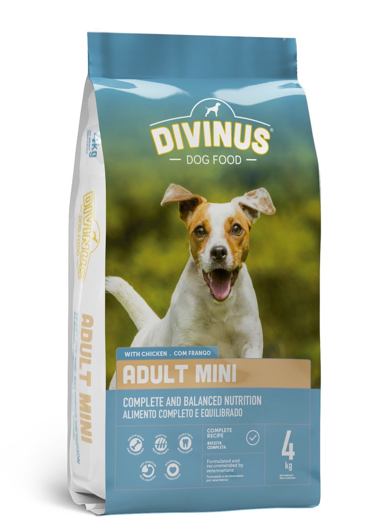 DIVINUS طعام صحي للكلاب البالغة الصغيرة الجافة 4 كجم  - Image 1