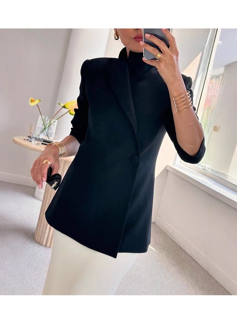 Shougu INS Loose And Fashionable One Button Jacket For Women  - Image 2