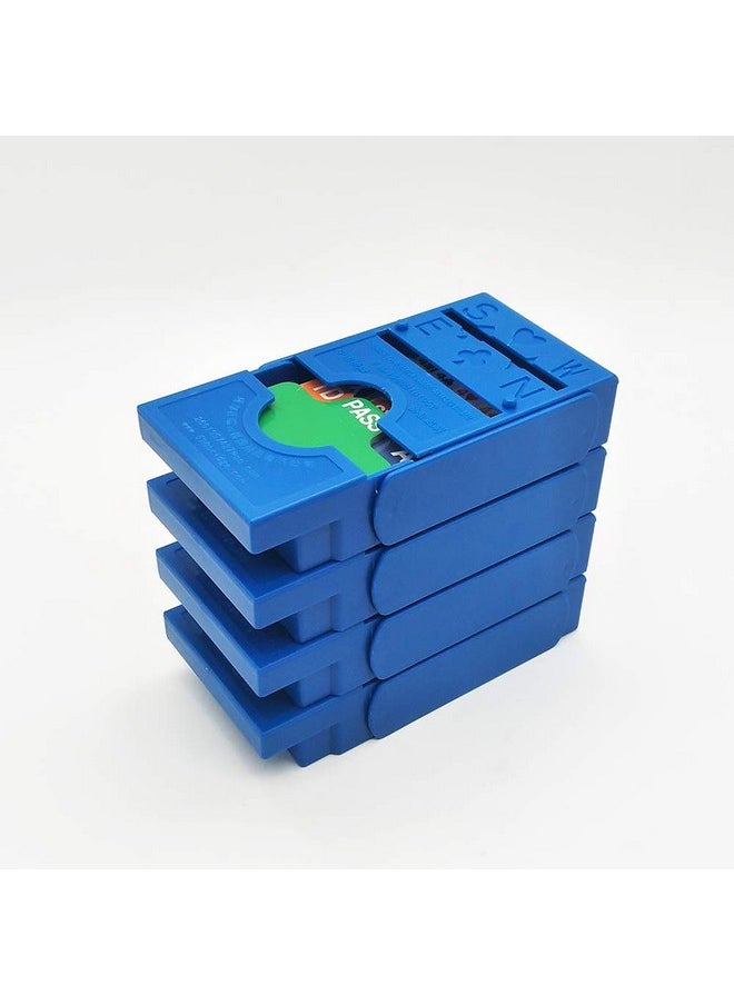 Jranter - Set Of 4 Bridge Bidding Boxes Set Of Four Bridge Bidding Boxes Premium Bridge Kit Bidding Deviceblue - Image 1