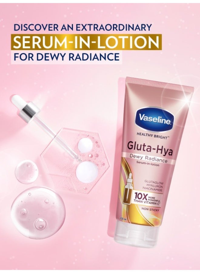 Vaseline Gluta-Hya Dewy Moisture Serum-in-Lotion 200ml | Hydrating Body Lotion With Niacinamide - Image 5