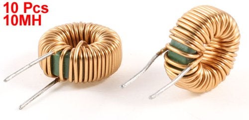 uxcell a13071500ux0192 10 قطعة ملف لولبي نواة تورود 10MH 40mOhm 2 أمبير, لولب - Image 3