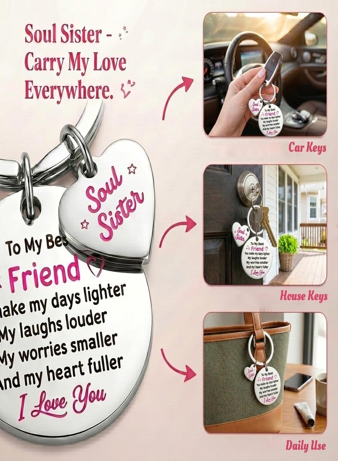Happy Pop Besties Gifts for Women - Friend Best Gifts for Soul Sister, Christmas Valentine Present for BFF Birthday - Image 5