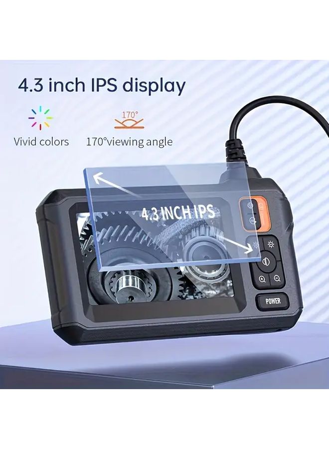 Orange 4 3 بوصة شاشة IPS LCD كاميرا منظار صناعية 8 مم عدسة واحدة مقاومة للماء IP67 لإصلاح السيارات السباكة مساعدة المنزل - Image 5