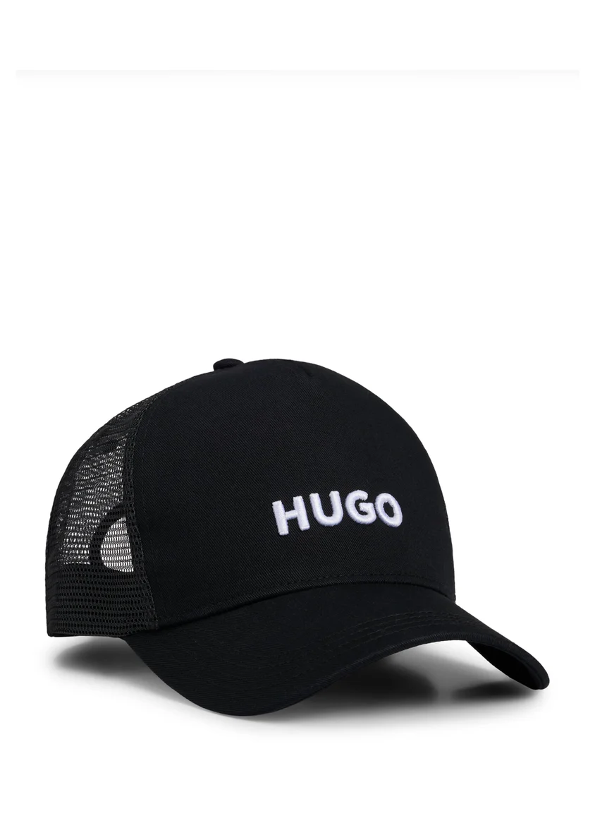 HUGO Cotton-twill cap with mesh panels
