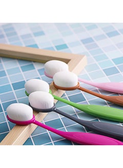 Yoseng 5 Pcs Craft Ink Blending Brush,Crafting Ink Background Blender And Stencil Brush,With Color Coded Handle,Paper Crafter Artist Tool For Painting,Drawing,Card Making（Brush Head Width 0.86 Inches）  - Image 5