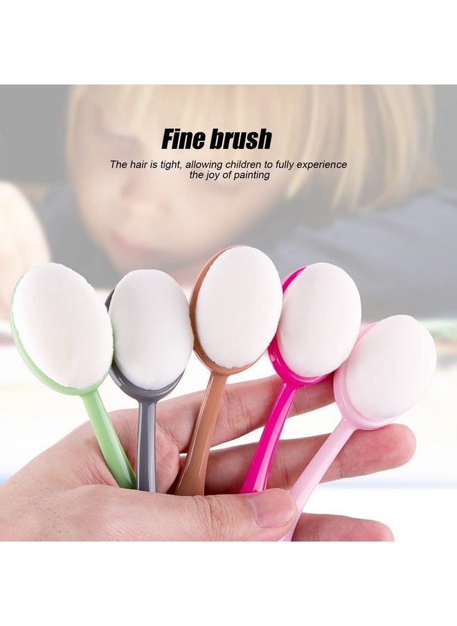 Yoseng - 5 Pcs Craft Ink Blending Brush,Crafting Ink Background Blender And Stencil Brush,With Color Coded Handle,Paper Crafter Artist Tool For Painting,Drawing,Card Making（Brush Head Width 0.86 Inches） - Image 1