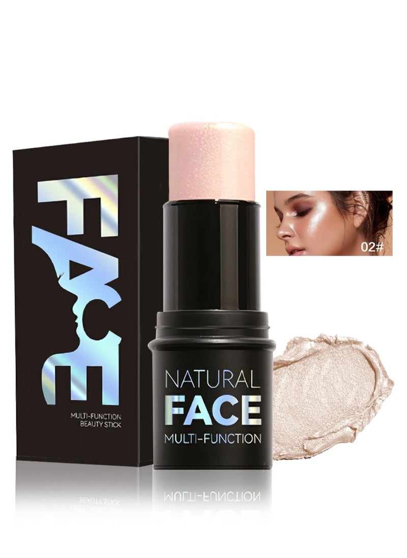 Generic Natural Face Multi-Function Contour Stick, Long Lasting Waterproof Highlighter Stick  - Image 1