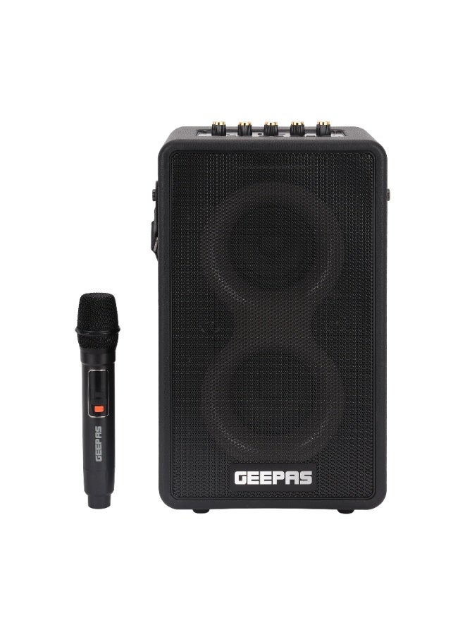 GEEPAS Home fitness workout kit, Spin bike with Bluetooth connectivity + RGB Bluetooth speaker with wireless microphone - Image 4